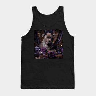 Royal Blue Nose Staffy Tank Top